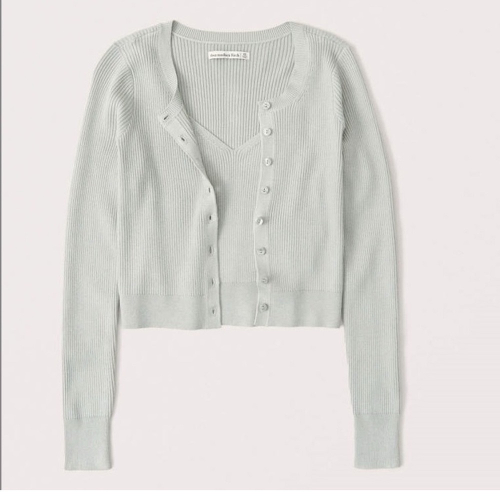 Abercrombie and Fitch - Detached Tank and Matching Sage Green Set - L